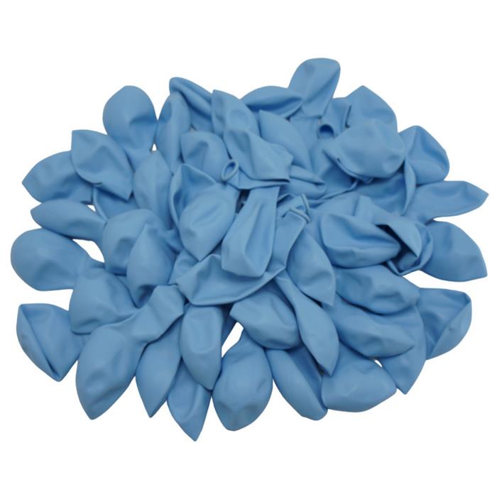 Шарики надувные  50шт Цветной пастельный Голубой (пакет)