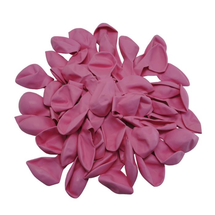 Шарики надувные  50шт Цветной пастельный Розовый (пакет)