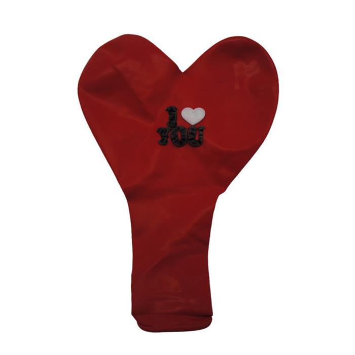 Шарики надувные 100шт Цветной Сердце I love you Красный (пакет) АКЦИЯ! СКИДКА 20%