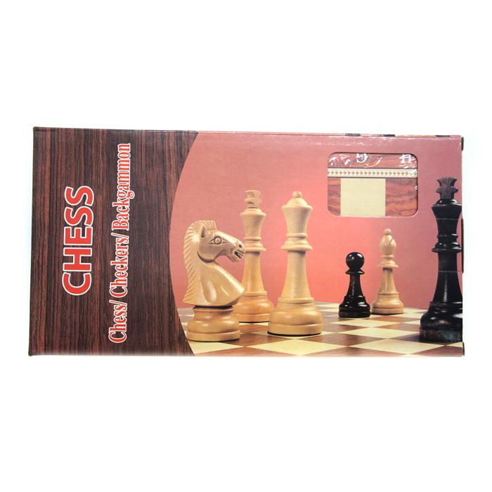 Шахматы 3в1 (нарды+шашки+шахматы)  24*13см / коробка  247512
