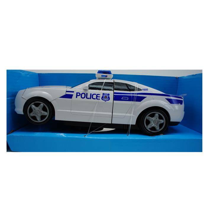 Робот-трасформер Полиция (вращение,двиг.,свет,звук) 24*10см/коробка 66101-2