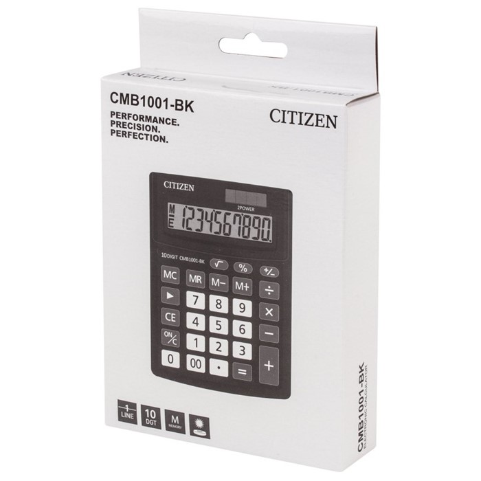 Калькулятор настольный Citizen Business Line CMB, 10 разр.CMB1001-BK