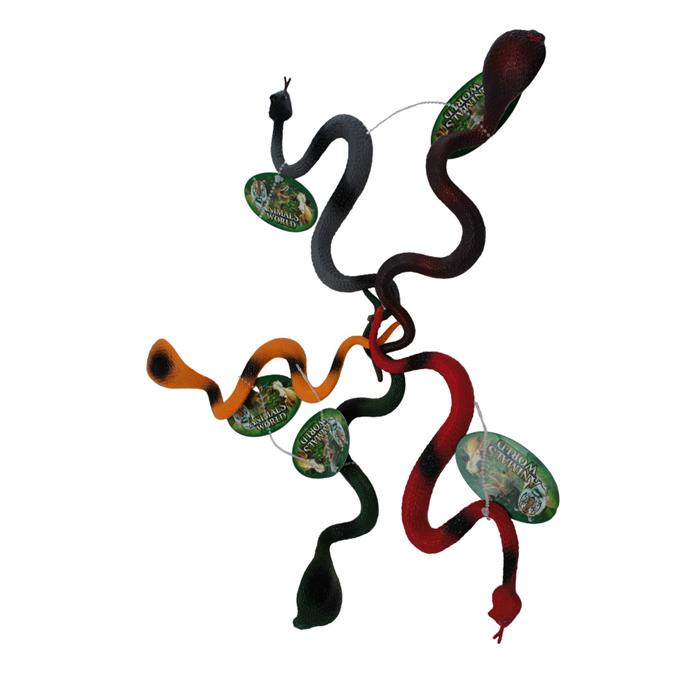 Змея 4 цвета в ассортименте 23см / шоубокс 24шт 666W-47