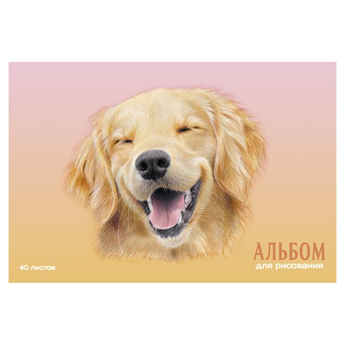 Альбом д/рисования 40л. Собака-улыбака  Эксмо АЛ402465