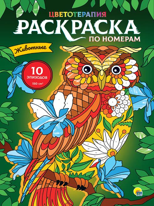 Раскраска по номерам Картины для раскрашивания  Животные (макси) 10стр. 485*340мм ПП-00167108