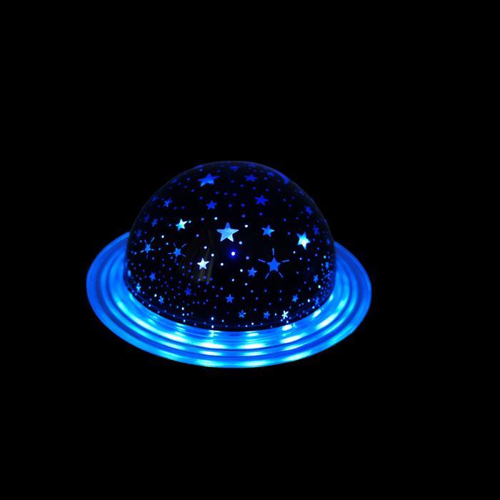 Диско-шар Звездное небо светодиодный с кольцом Светомузыка USB,Bluetooth d=13см GLWTD-99