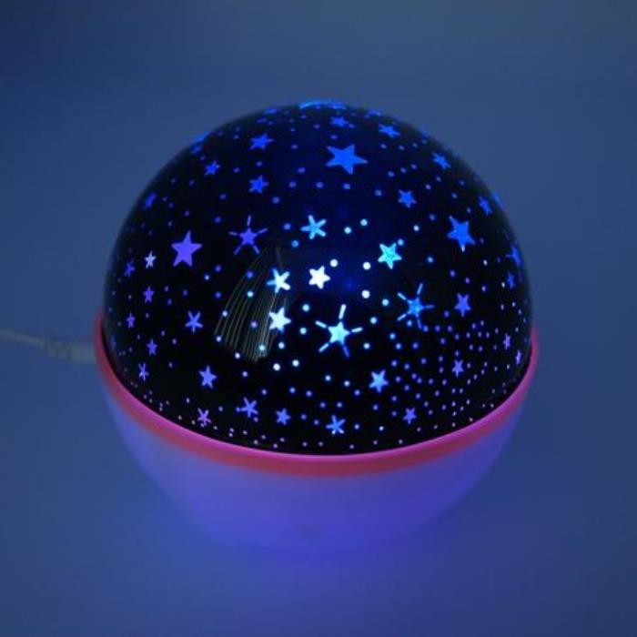 Диско-шар Звездное небо светодиодный Светомузыка USB,Bluetooth d=13см GLWTD-43