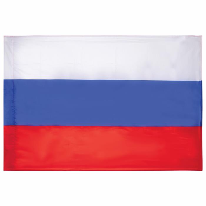 Флаг  без древка РФ 140*86см / пакет
