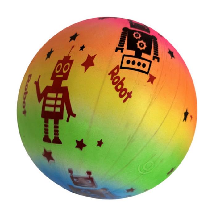 Мяч 22см с принтом Роботы / пакет B30422