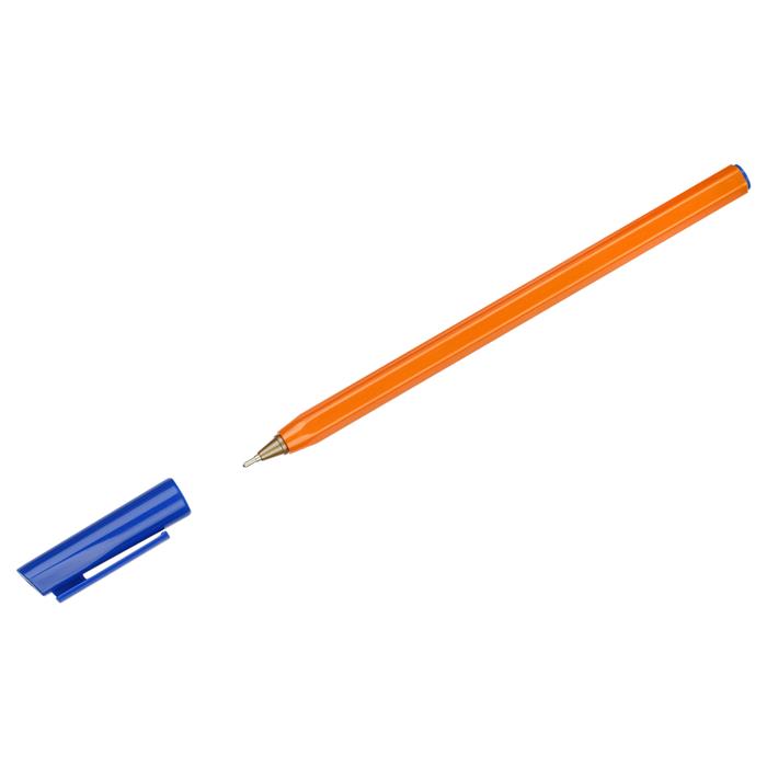 Ручка шар. син. СТАММ 800 0,7мм оранж.корпус (вып. по 4шт.) РШ-30362